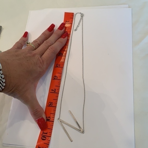 💐5/25 large capital N pendant silver tone - Picture 5 of 7